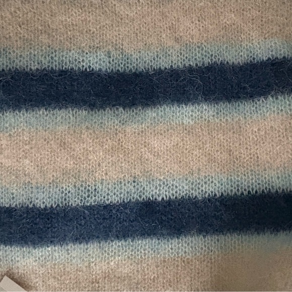 NWT Madewell Blue and Cream Striped Sweater - Picture 5 of 10